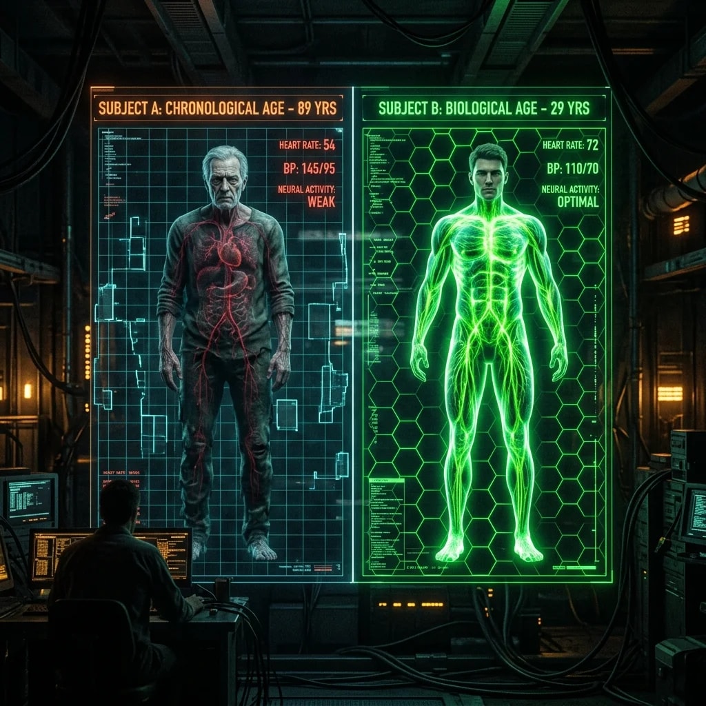 Illustration representing Biological Age vs Chronological Age: What the Difference Means for Your Health