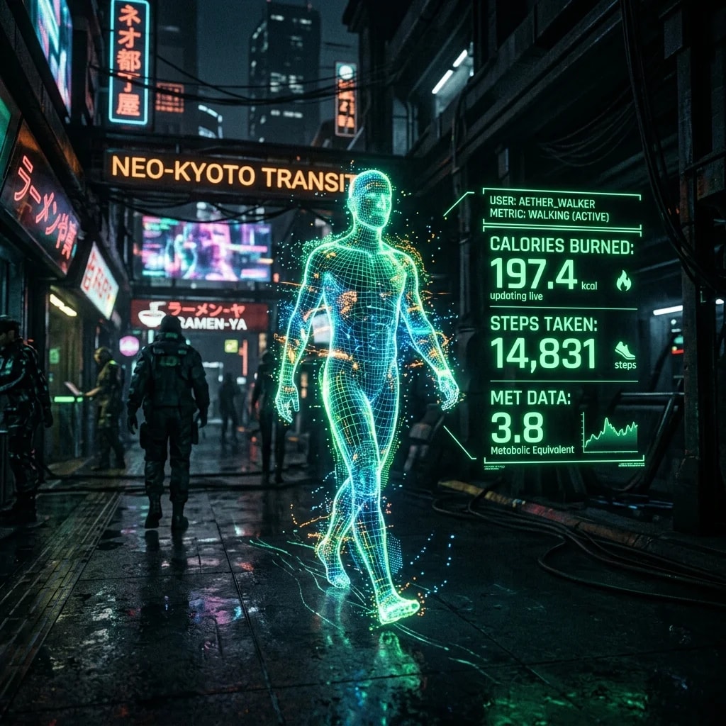 Illustration representing Calories Burned Walking Calculator: How Many Calories Does Walking Burn?