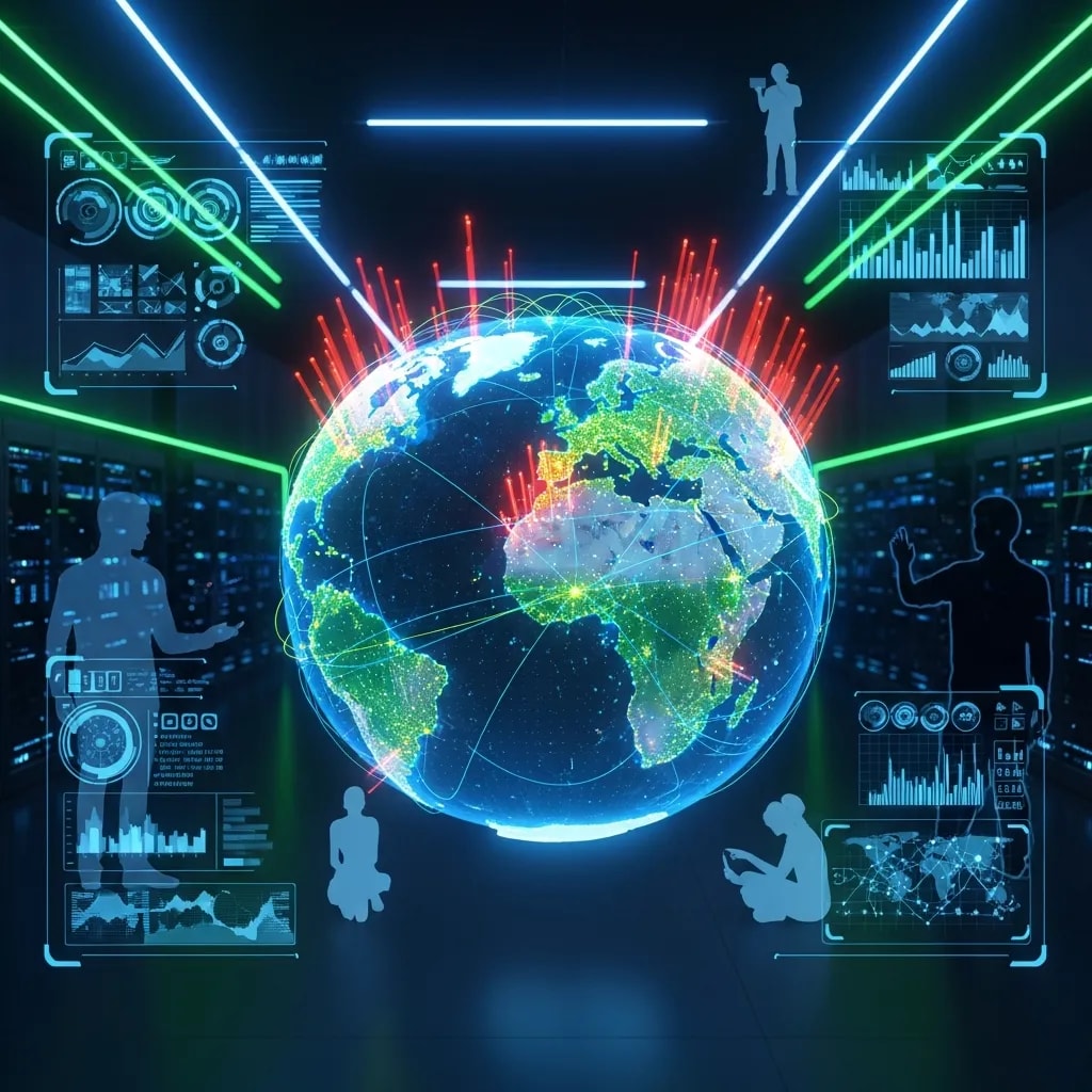 Illustration representing Global Demographics: Understanding Your Place in the World Population
