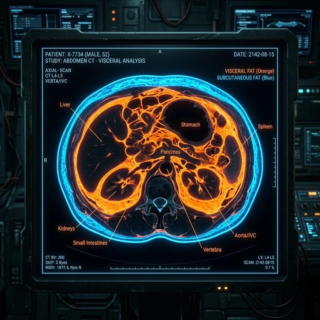 Illustration representing Visceral Fat: What It Is, Why It's Dangerous, and How to Lose It